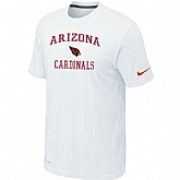 Men's Arizona Cardinals Team Logo White Nike Short Sleeve T-Shirt FengYun,baseball caps,new era cap wholesale,wholesale hats